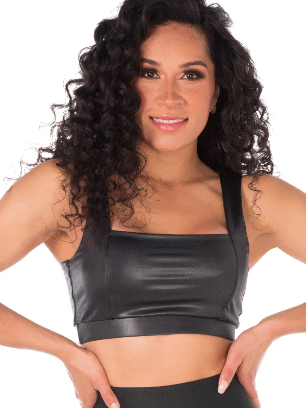 Top Shine - Black Sporty Women's Tennis