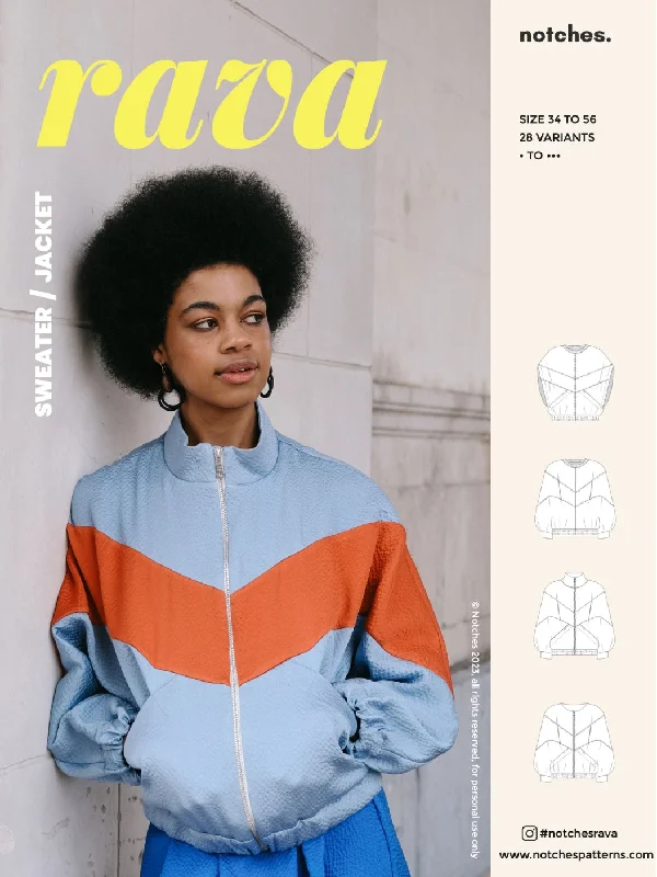 PDF Pattern - Rava Sweater & Jacket | Notches Disco