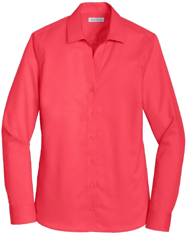 CLOSEOUT - Red House Ladies Non-Iron Twill Dress Shirt Feminine Women's Soft 
