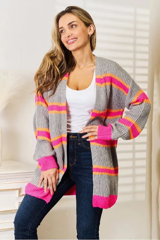Woven Right Ribbed Long Sleeve Cardigan Rugged Women's Outdoor 
