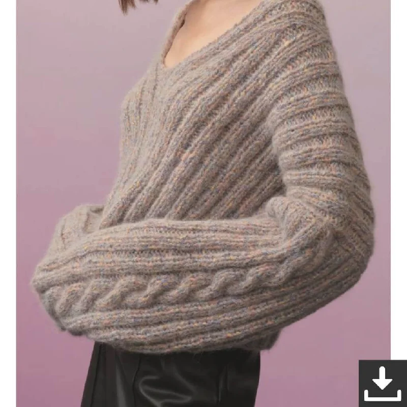 Oversize Pullover Strickanleitung - Rico Design (PDF) Casual Women's Loose - fitting