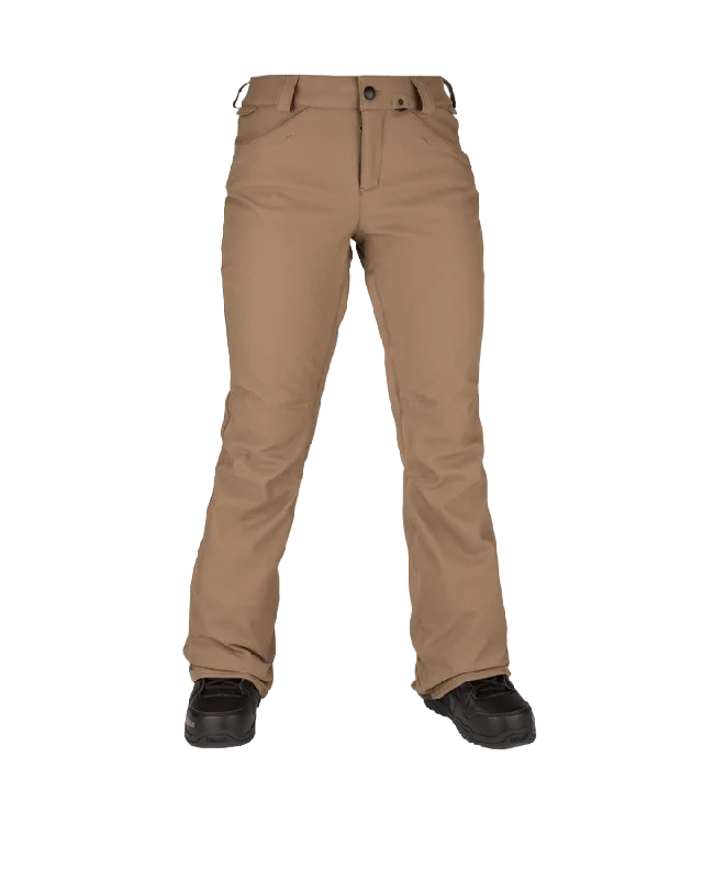 Volcom Womens Grail 3D Stretch Pant - Coffee - 2022 Sustainable Organic