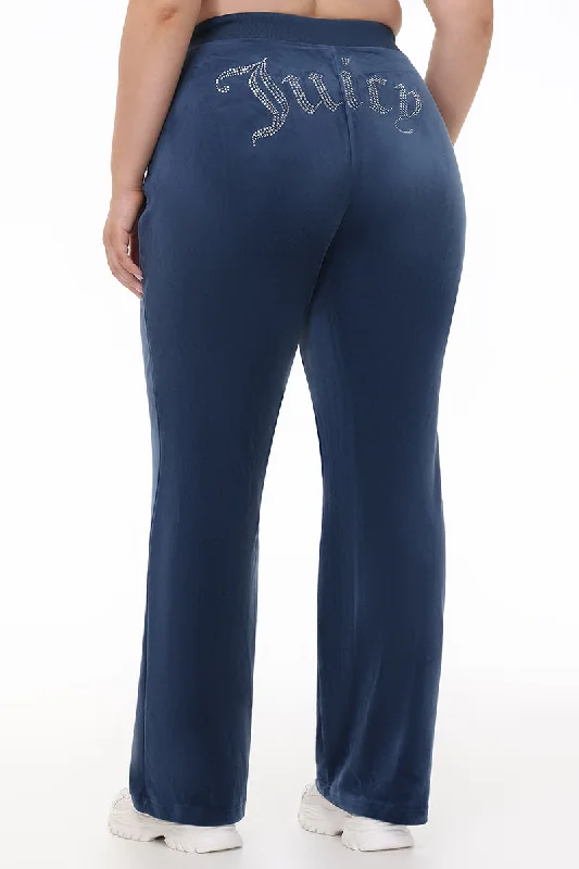 Plus-Size OG Big Bling Velour Track Pants garde