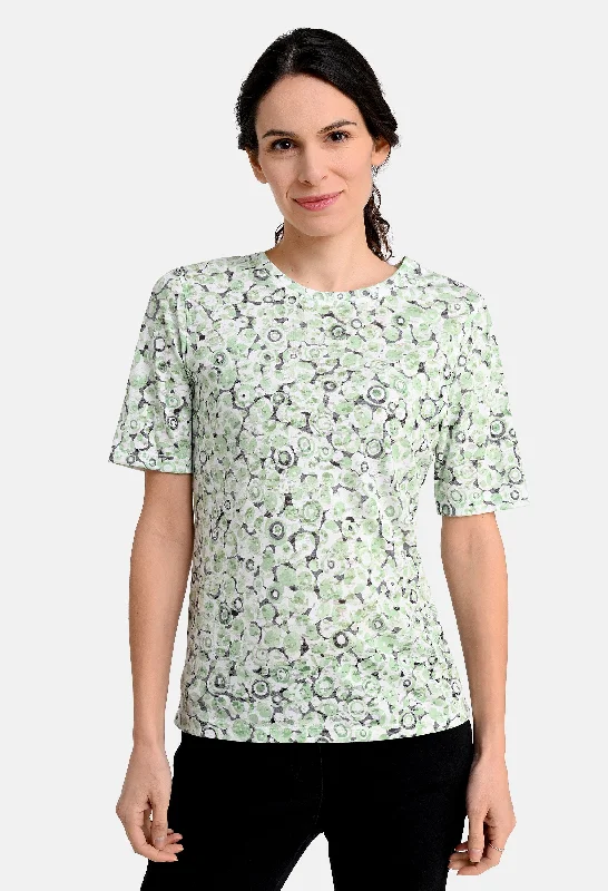 Shirt Burnout Dots Top Elegant Women's Formal 