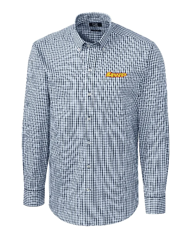 Cutter & Buck Easy Care Stretch Gingham Long Sleeve Dress Shirt Dynamic Women's High - energy