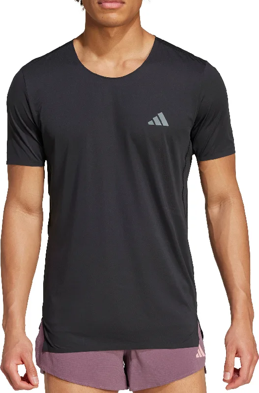 adidas Adizero Short Sleeve Mens Running Top - Black Traditional Women's 
