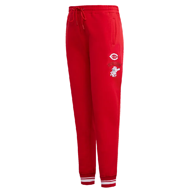 MLB CINCINNATI REDS RETRO CLASSIC WOMEN'S RIB SWEATPANT (RED) Scandinavian