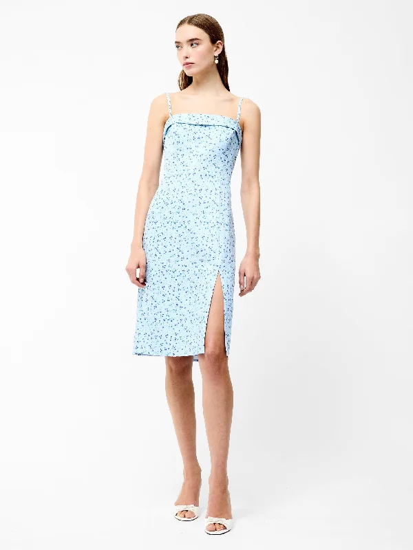 Echo Crepe Strappy Midi Dress Cashmere