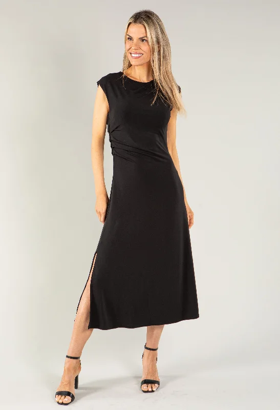 Ruched Detail Sleeveless Dress Cool Women's Skate