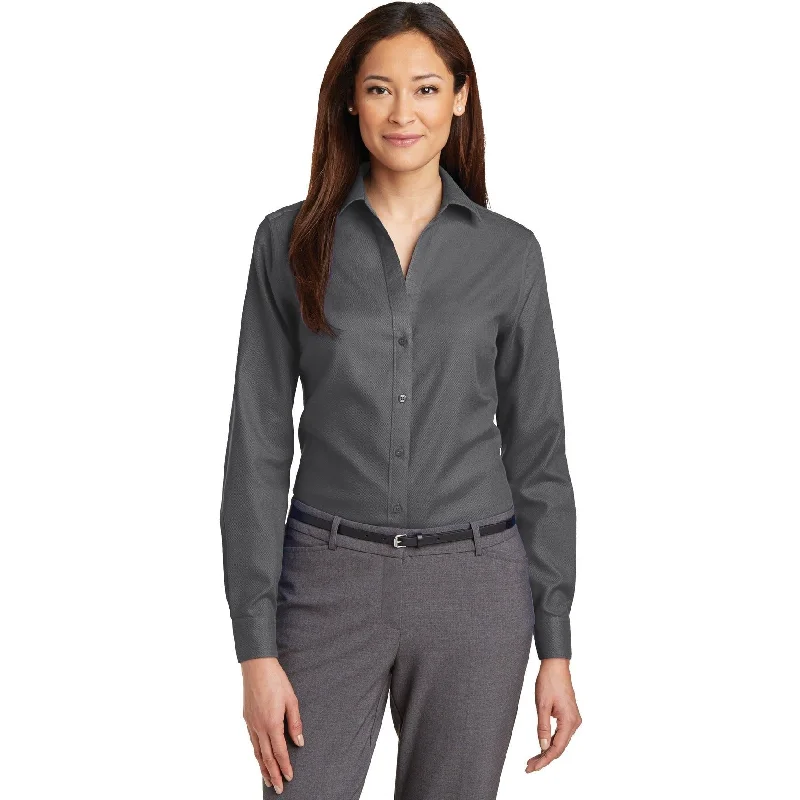 CLOSEOUT - Red House Ladies Non-Iron Diamond Dobby Shirt Dynamic Women's Moto