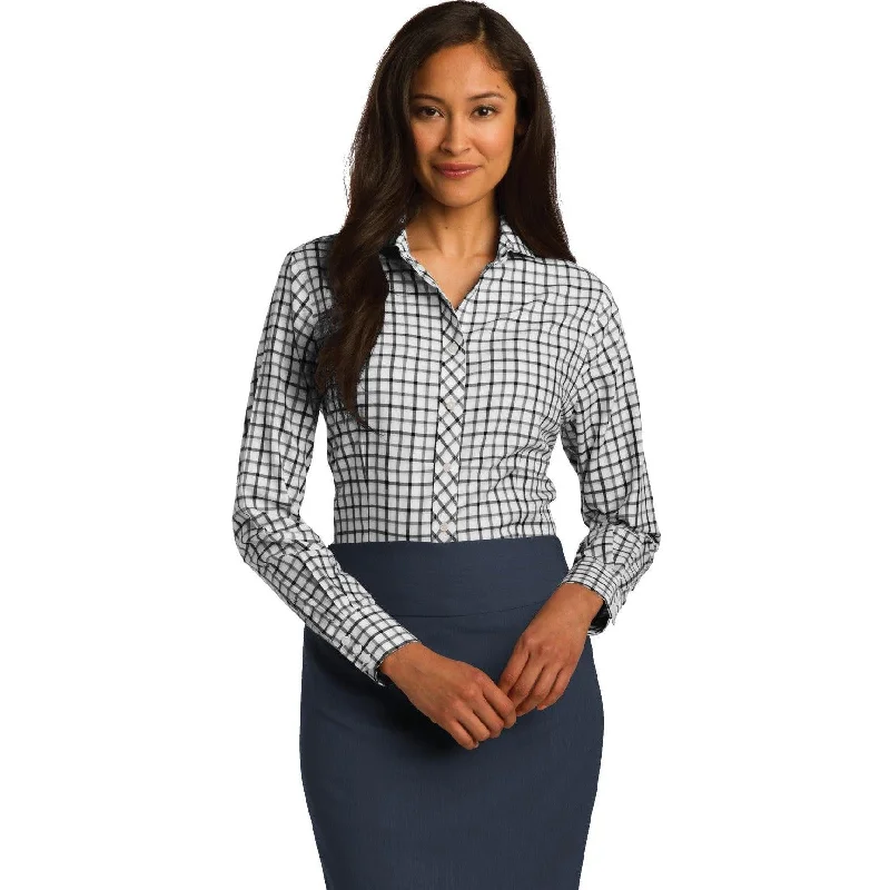 CLOSEOUT - Red House Ladies Tricolor Check Non-Iron Shirt Country