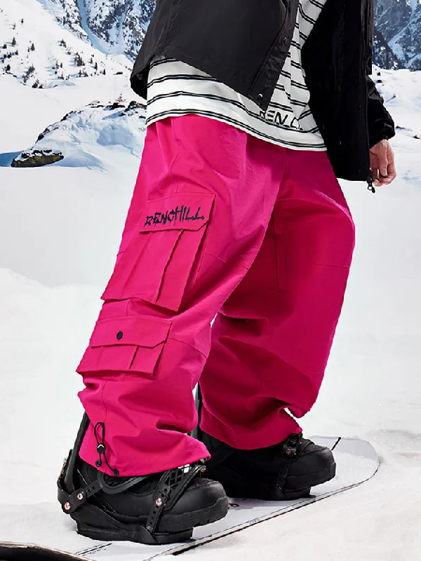 Women's RenChill Mountain PowderRush Baggy Cargo Snow Pants Sophisticated Women's Tailored