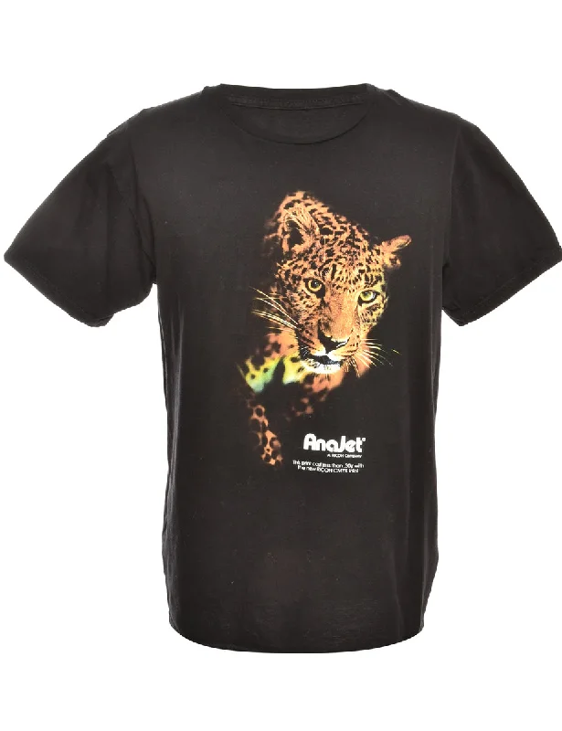 Black Animal T-shirt - M French