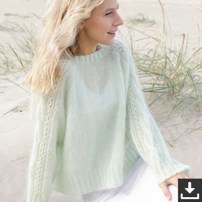Pullover Sweet Spring Strickset - Drops (PDF) Dapper Women's Bow - adorned