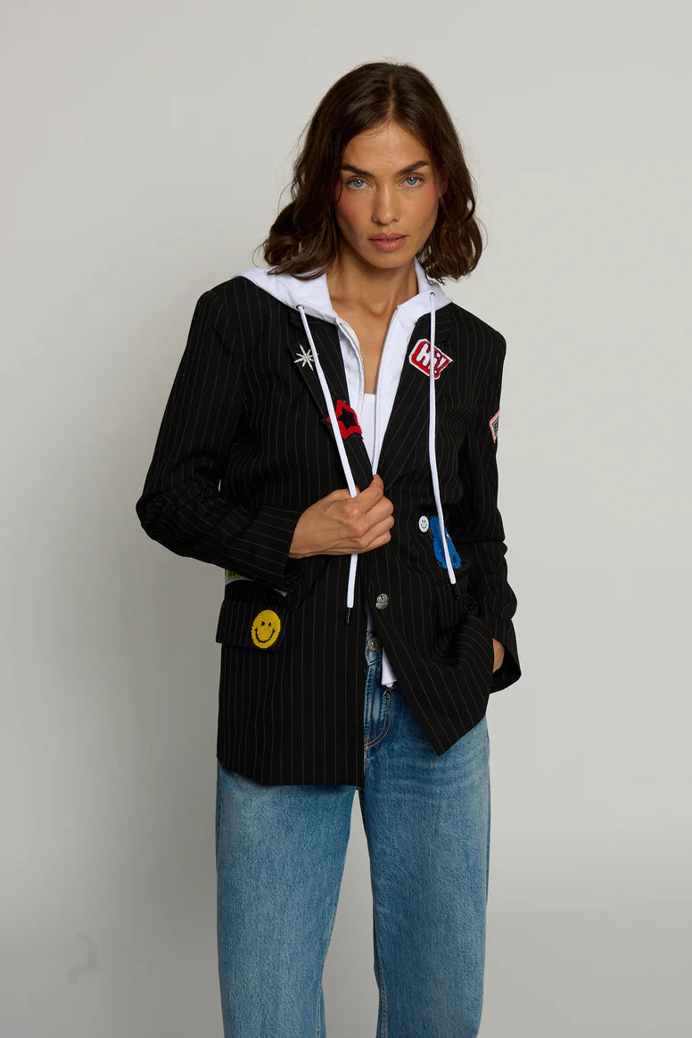 PIN STRIPE PATCH BLAZER Artistic Women's Avant - 