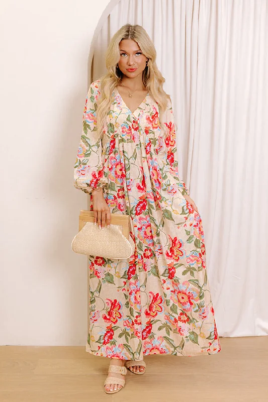 Hibiscus Daydream Maxi Dress Hip Women's Urban