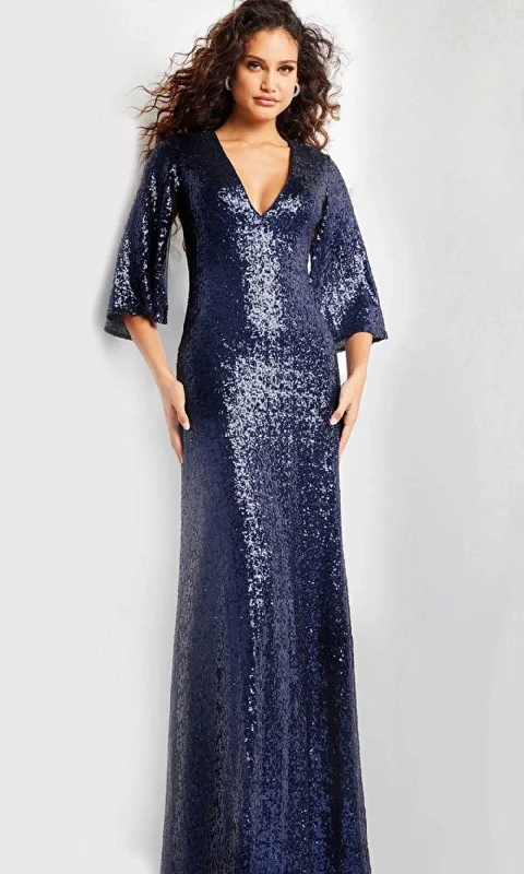 Jovani 25753 - Kimono Sleeve Evening Gown Edgy Women's Punk