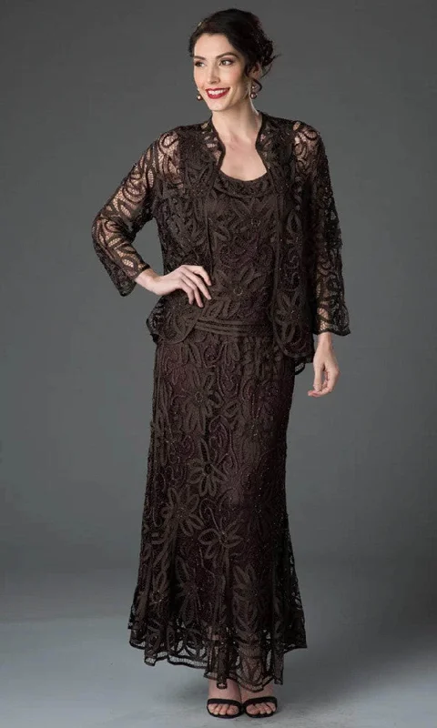 Soulmates D9122 -Three Pieces Floral Lace Formal Dress European