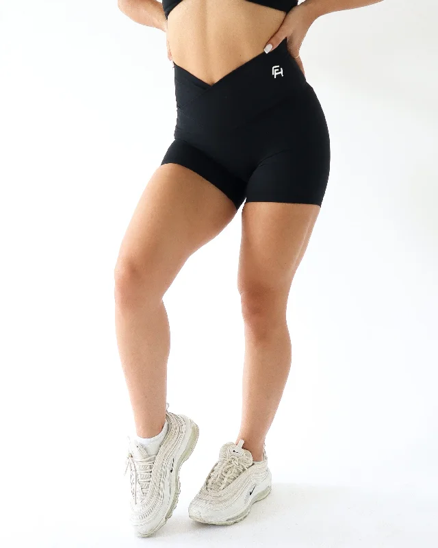 Onyx Biker Shorts 5” - Raven Confident Women's High - fashion