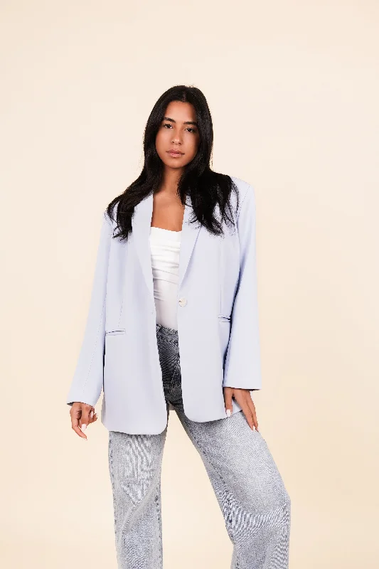 Oversized blazer licht blauw - Billy Cozy Women's Winter