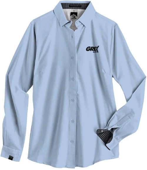 Storm Creek Ladies Influencer Solid 4-Way Stretch Eco-Woven Shirt Sleek Women's Metallic