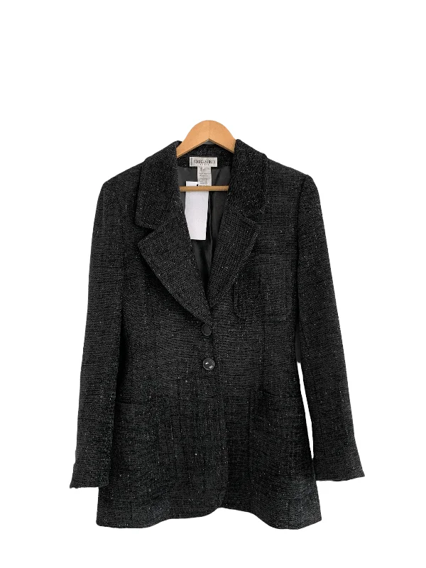 George Rech Jacket Grey Single Breasted Jacket FR42 UK SIZE 10/12 Laid - back Women's Vibe