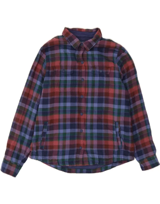 L.L.BEAN Womens Loose Fit Bomber Jacket UK 14 Medium Multicoloured Check Dynamic Women's High - energy L.L.BEAN Womens Loose Fit Bomber Jacket UK 14 Medium Multicoloured Check Dynamic Women's High - energy