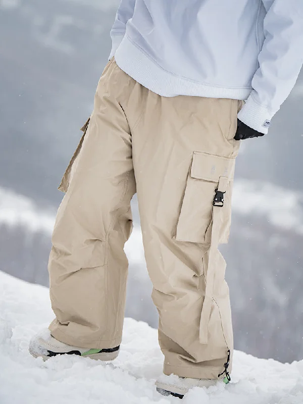Women's Rabbit Snow UrbanRush Prime Cargo Baggy Snow Pants Sleek Women's Metallic