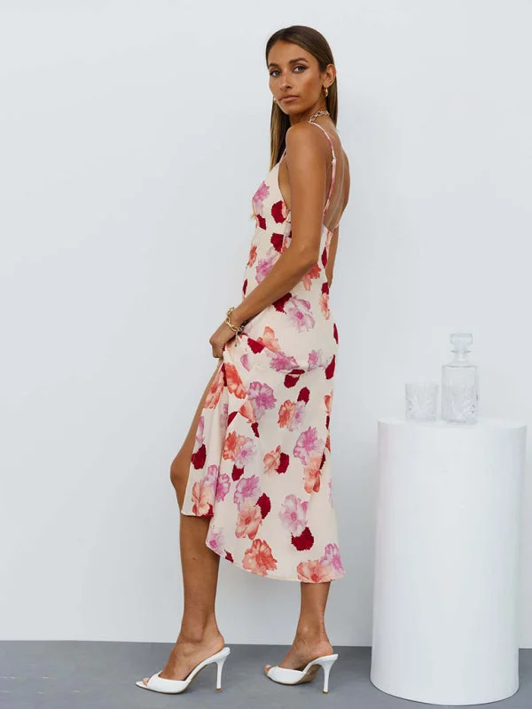 BerryBetty - Women's Sexy Suspenders Casual Holiday Long Dress Scandinavian