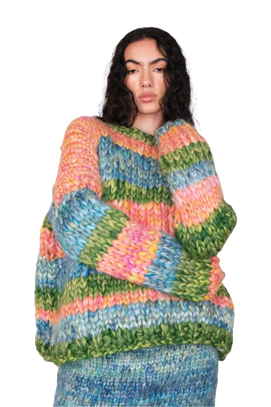 Hera Chunky Knit Sweater Dapper Women's Bow - adorned