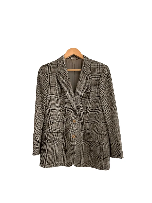 Piero de Monzi 100% Wool Single Breasted Jacket Grey IT46 UK SIZE 12 performance