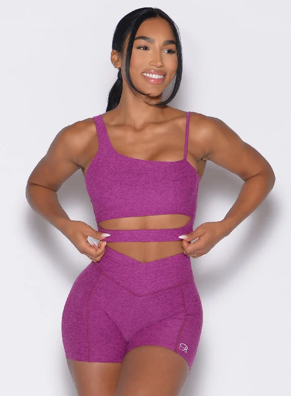 Asymmetrical Slit Bra Earthy Women's 