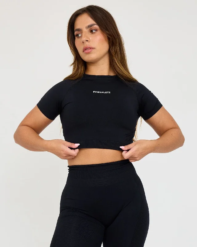 Evolve Seamless SS Crop Top Earthy Women's 