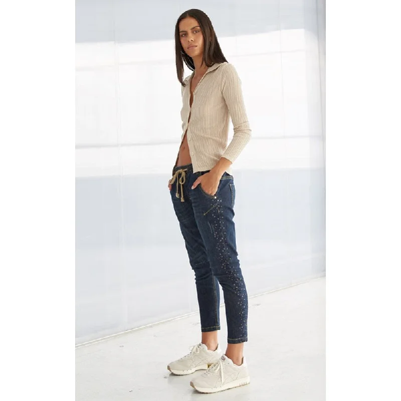 Active Swarovski Embellished Jeans Sophisticated Women's 