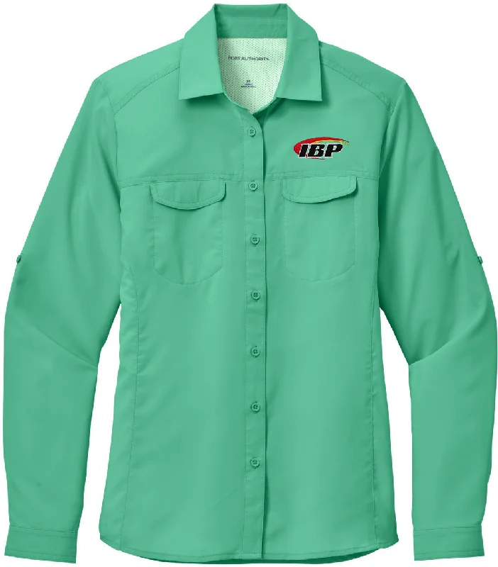 Port Authority Ladies Long Sleeve UV Daybreak Shirt French