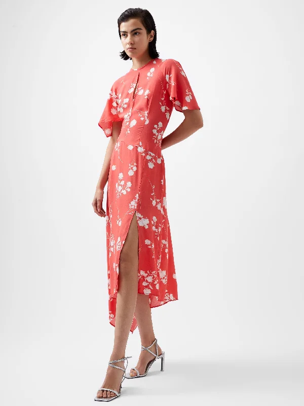 Alessandra Eco Asymmetric Dress Earthy Women's Hemp - based