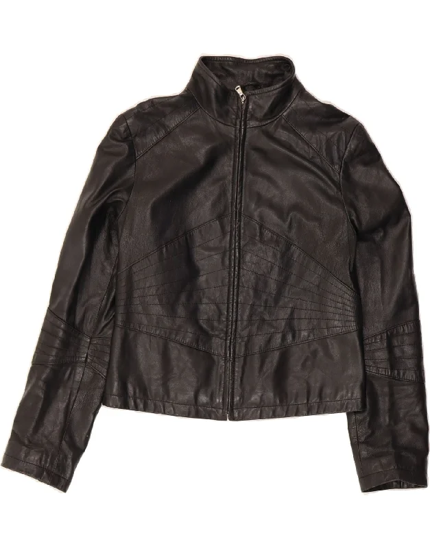 CONBIPEL Womens Leather Jacket IT 46 Large Black Leather performance