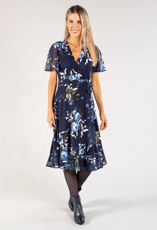 Floral Wrap Dress Practical Women's Quick - dry
