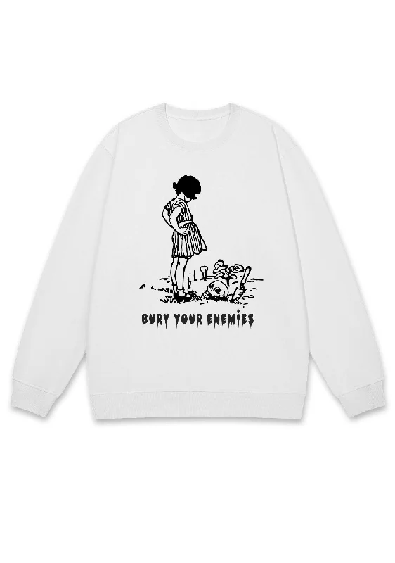 Bury Your Enemies Y2K Sweatshirt Polished Women's Silk
