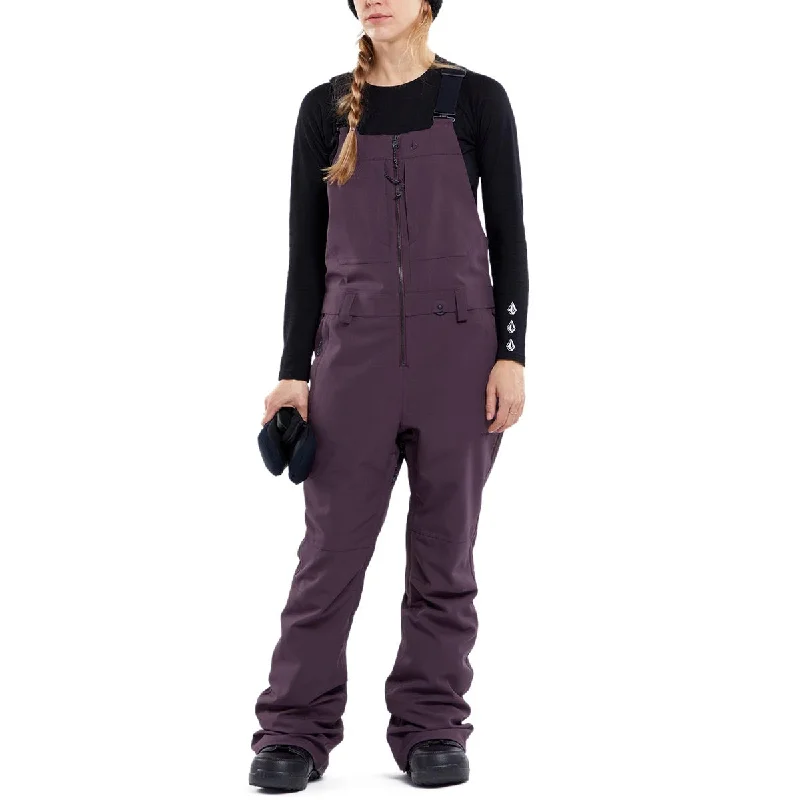Volcom Womens Swift Bib Overalls 2024 Snowboard Pants - Blackberry Cashmere