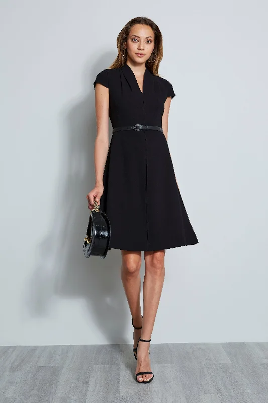 Judith Belted Dress Feminine Women's Style 