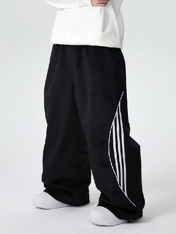 Men's Searipe Unisex Oversize Fleece ChillTech Baggy Snow Pants Geometric