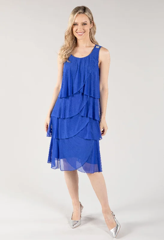 Tiered Sleeveless Dress Minimalist Women's Casual