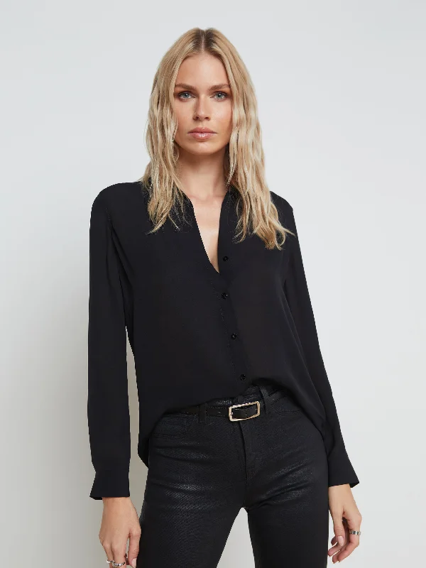 Nina Silk Blouse Refined Women's Hand - crafted