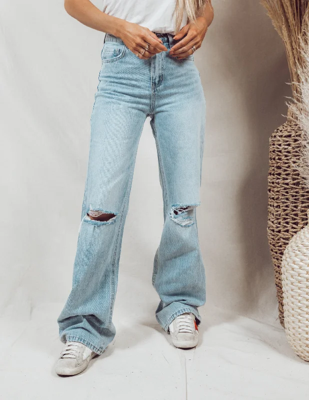 Maverick Flare Denim Youthful Women's Anime - inspired