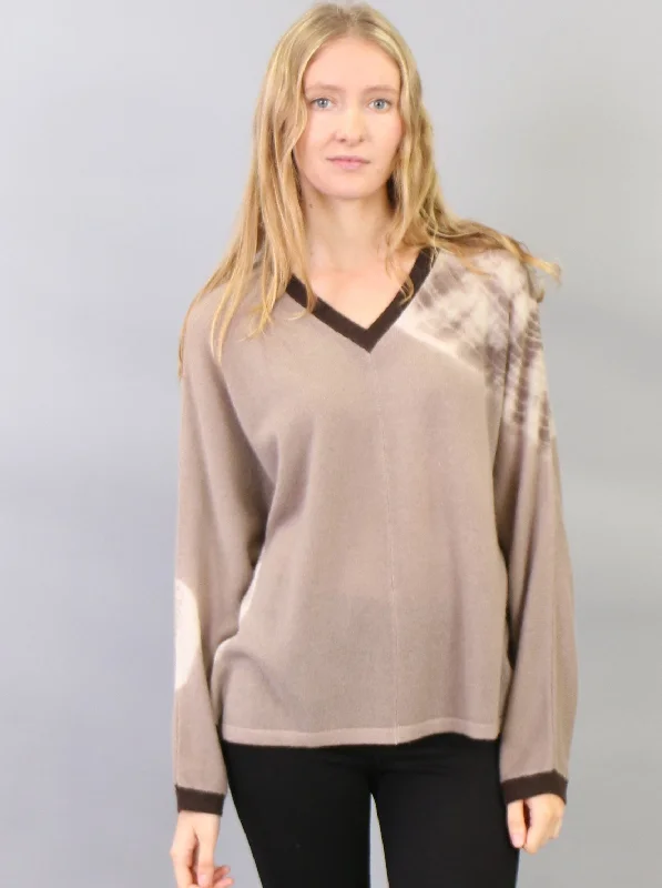 Hand Dyed V Neck Dynamic Women's Moto