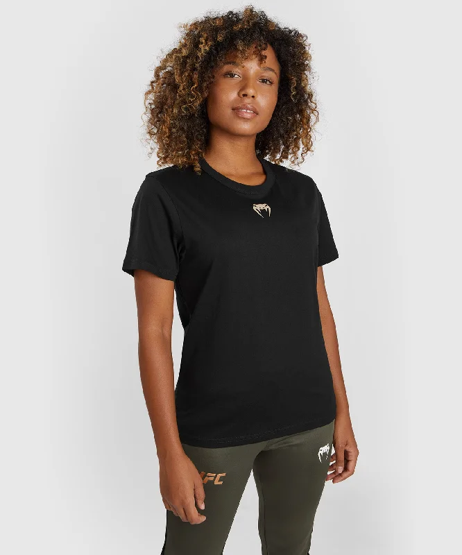 UFC Adrenaline by Venum Fight Week Women’s Short-sleeve Cotton T-shirt - Black Cool Women's Distressed