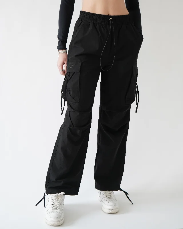 Parachute Cargo Joggers - Black purpose