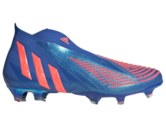 ADIDAS PREDATOR EDGE + FG-Hi-Res Blue/Turbo/Hi-Res Blue Streetwear Style for 