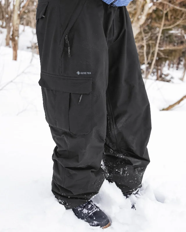 DLM Gore-Tex Pants - Black Casual Women's Loose - fitting